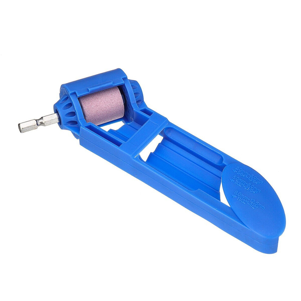 Portable Drill Bit Sharpener 2-12.5mm Corundum Grinding Wheel Powered Tool For Drill Polishing