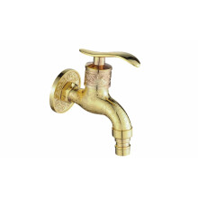 (gold) Antique Style Wall Mounted Outdoor Garden Faucet