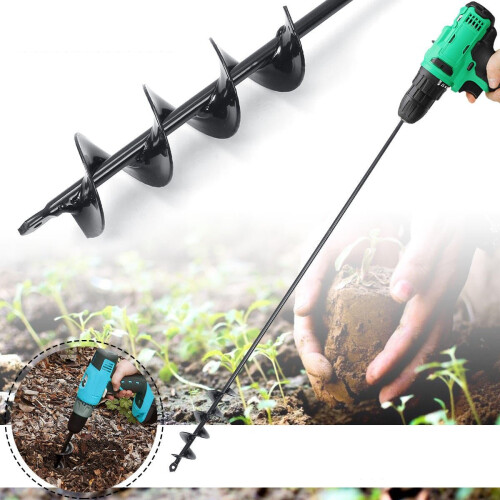 75050mm Earth Auger Spiral Drill Bit Post Hole Digger Home Garden 2