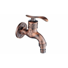 (dark red) Antique Style Wall Mounted Outdoor Garden Faucet