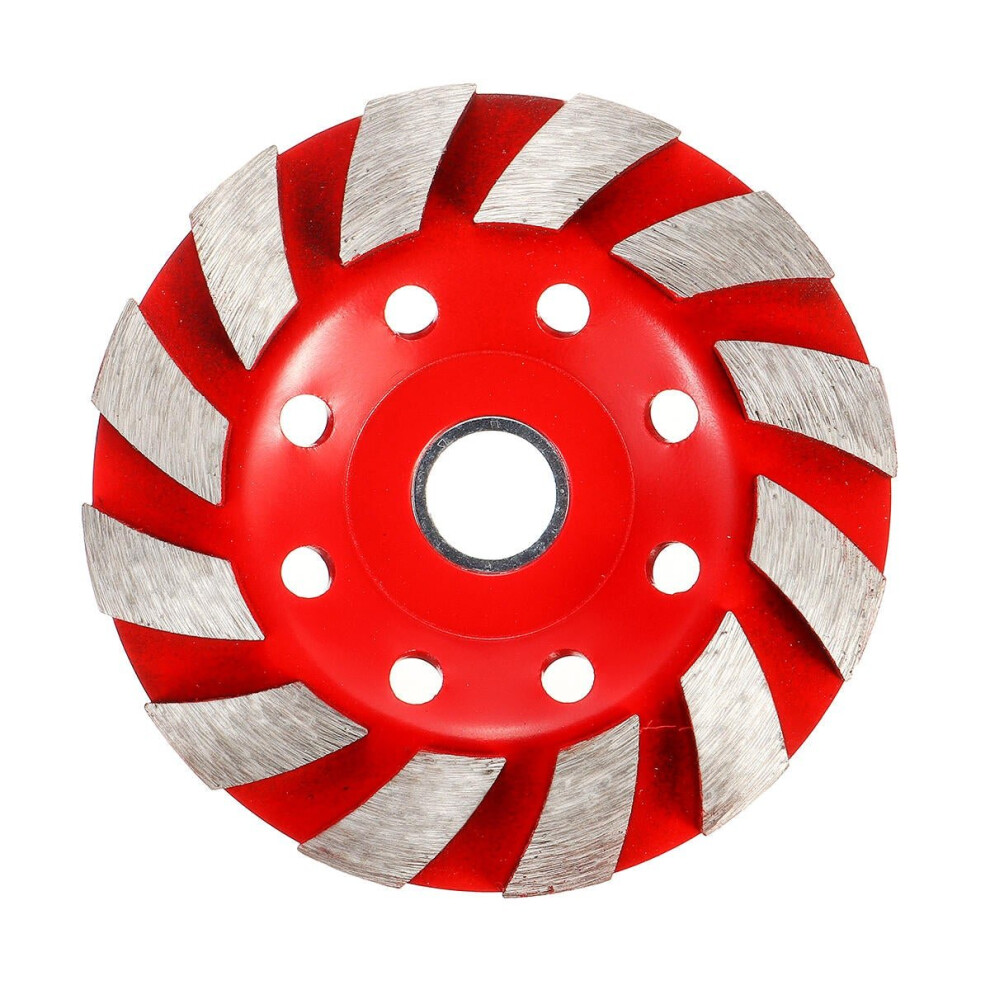 100mm Segment Diamond Grinding Wheel Disc Concrete Masonry Stone Marble Sanding Wheel Red