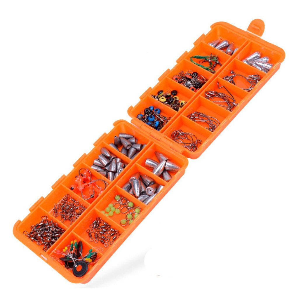 226Pcs Fishing Accessories Tackle Kits Jig Hooks Sinkers Swivels For Freshwater