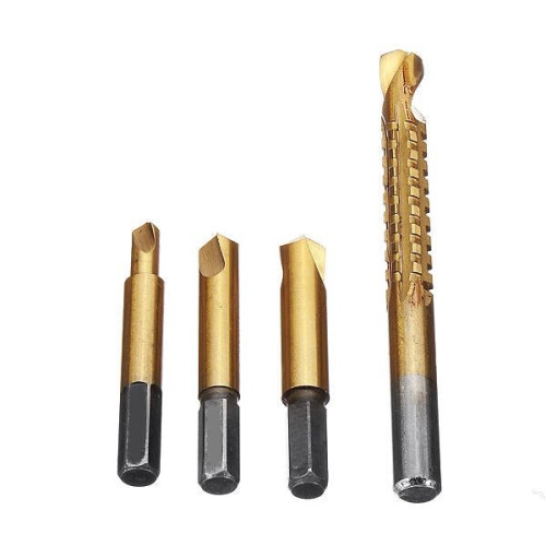4pcs Damaged Screw Extractor Bolt Extractor Broken Screw Remover 1