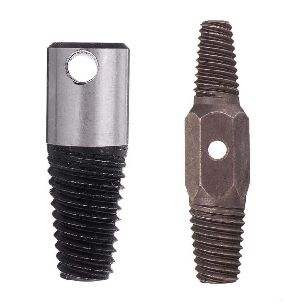 () 1/2 1/4 Inch T Shape Double Head Damaged Screw Extractor Speed Out Broken Bolt Remover