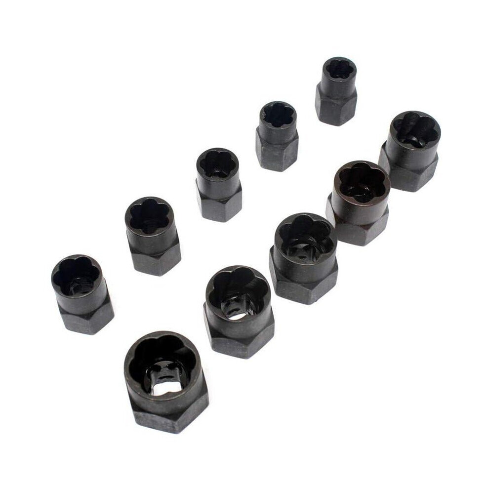 10Pcs High Bolt Nut Remover Screw Extractor Kit Damaged Bolt Remover Stud Extractor 3654659276575