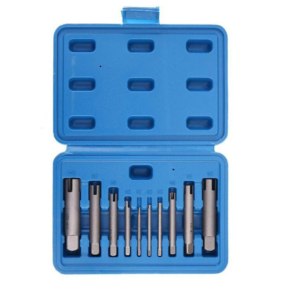 10Pcs Damaged Taps Remover Screw Tap Extractor Set Broken Taps Removal Kit 3654659276476