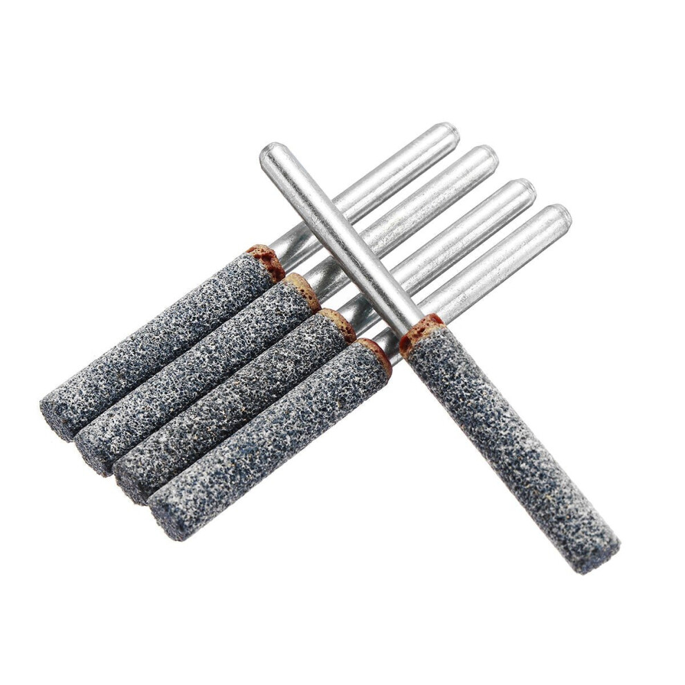 5pcs 3/16 Inch Grinding Head Stone Diamond Chainsaw Sharpener Burr Stone Set