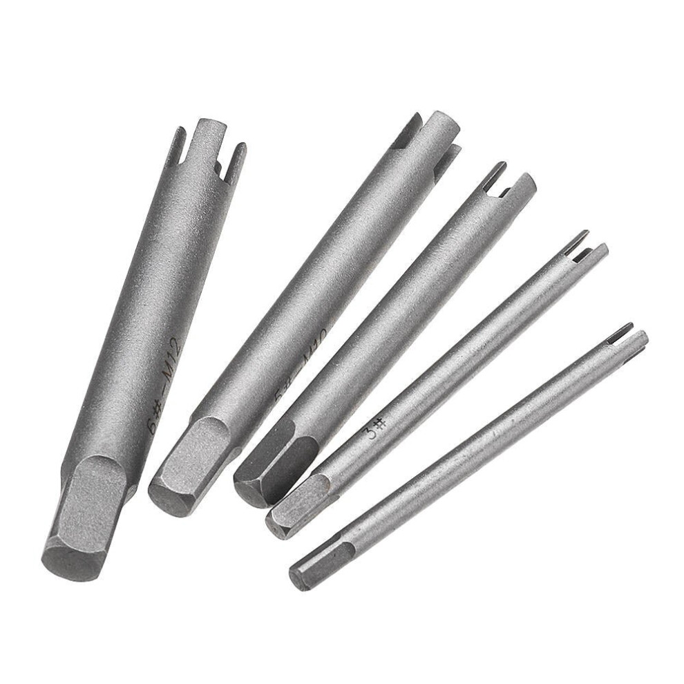 5pcs M5-M12 Damaged Tap Extractor Alloy Screw Tap Remover