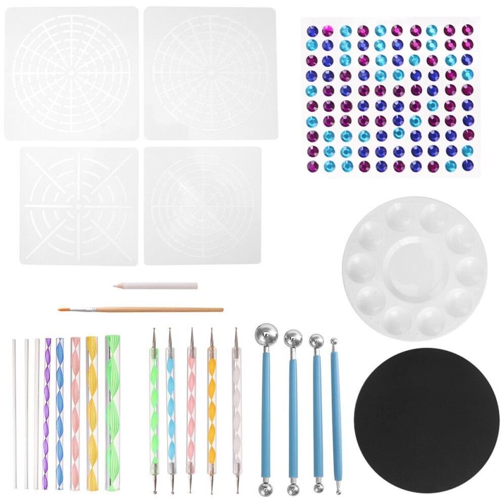 26Pcs Mandala Dotting Tools Set Kit Painting Rocks Stone Art Pen Polka Dot Template Cosmetic