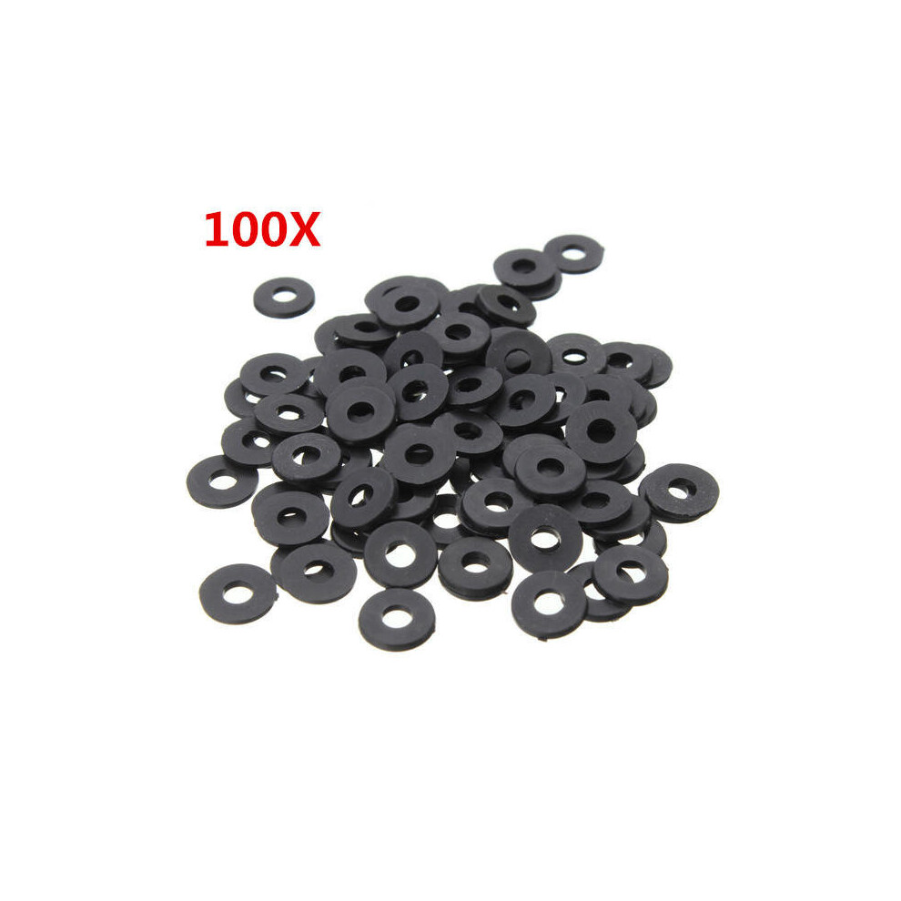 M3NW1 Black Flat Nylon Washer OD 8mm for M3 Screws 100pcs-image-OPC-P97ZDSG-NEW