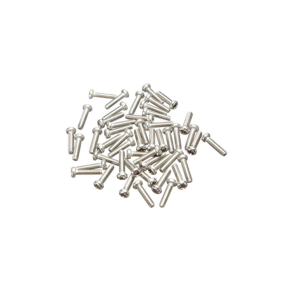 50pcs M2x8mm Philips Head Screw 304 Stainless Steel Screw