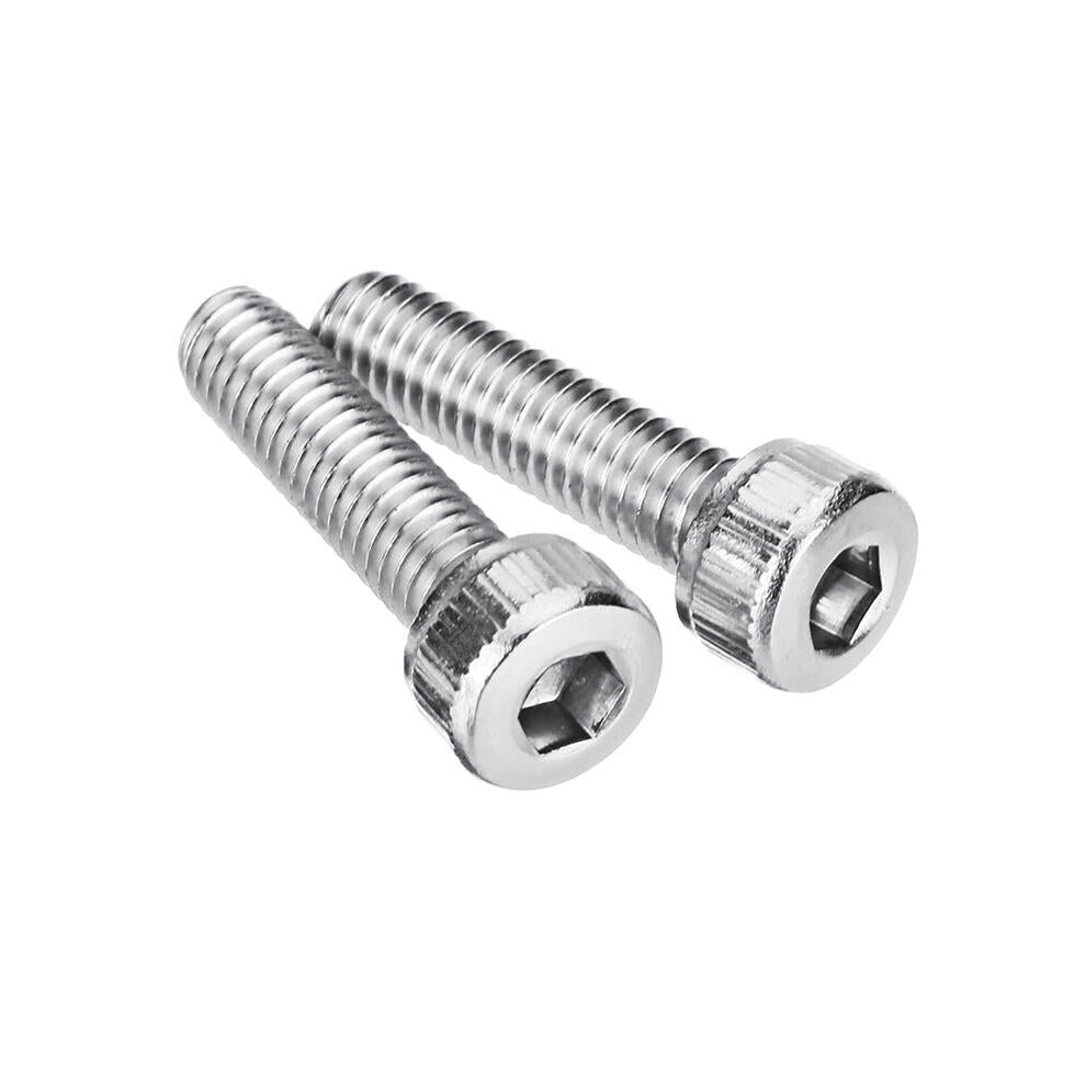 (16mm) M4SH3 50Pcs M4 Stainless Steel Hex Socket Cap Head Screws Bolts 6-20mm Optional Length