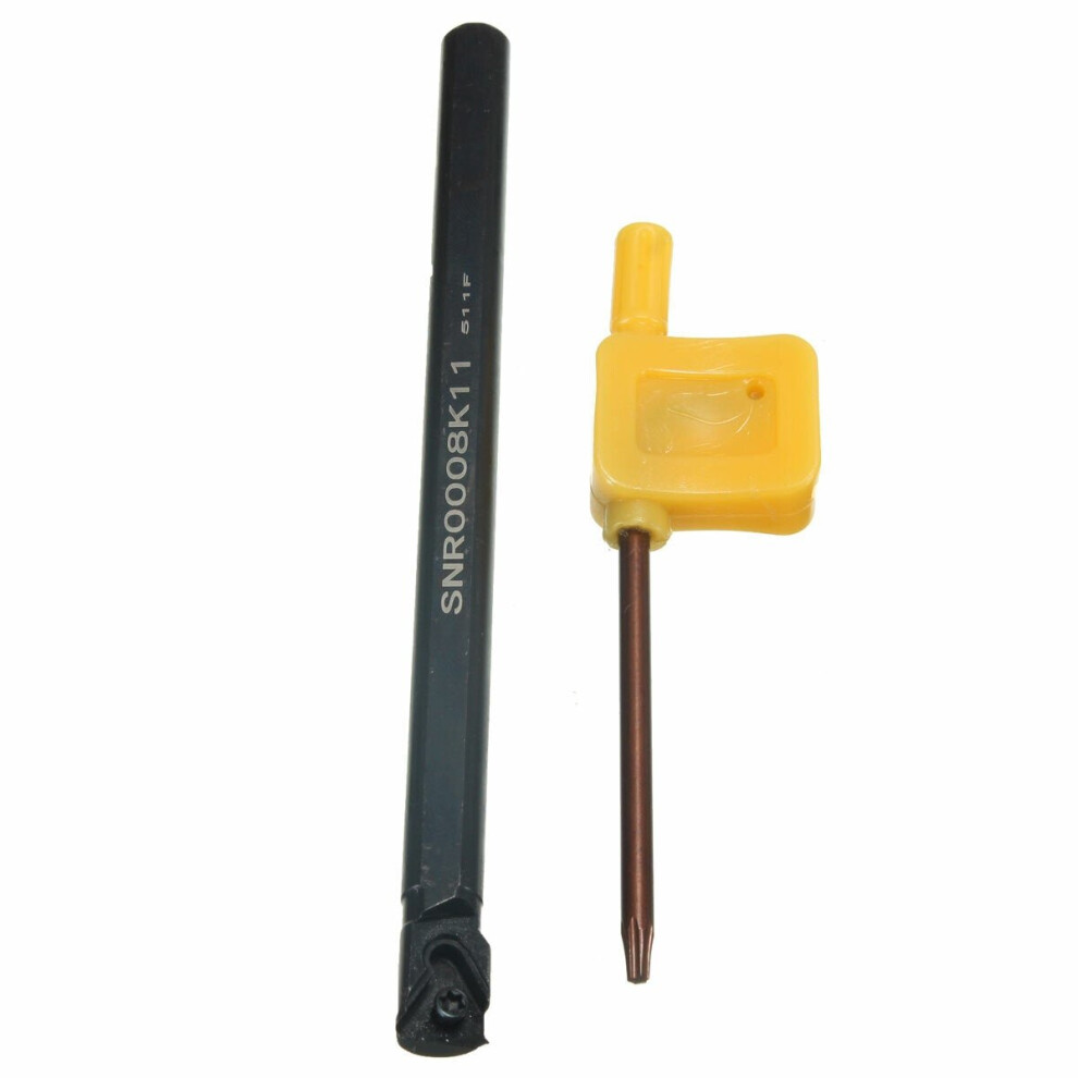 8x125mm Threading Boring Bar Turning Tool with T8 Wrench for 11 IR Insert