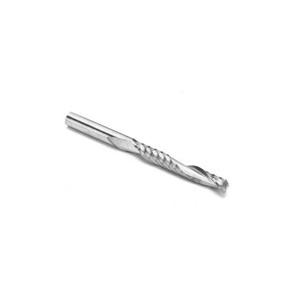 1/8 Inch Shank Single Flute End Mill Cutter Tungsten Steel CNC/PCB Engraving Bit 3.175x22mm