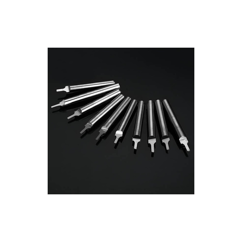 10Pcs 1.0X3mm 3.175Mm Shank Tungsten Steel Milling Cutter Engraving Bits 6112211912943