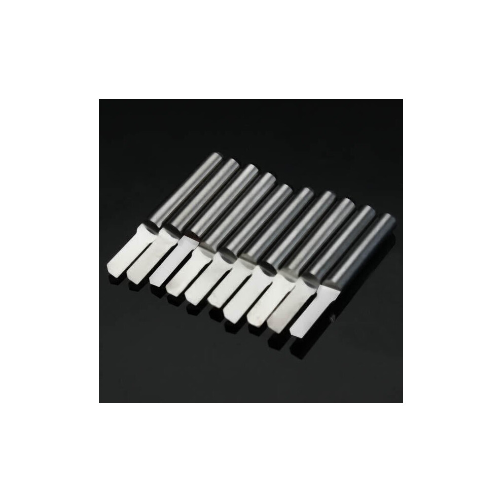 10Pcs 3.175Mm Shank 2.5X8mm Tungsten Steel Parallel Milling Cutter Engraving Bits 6112211913025
