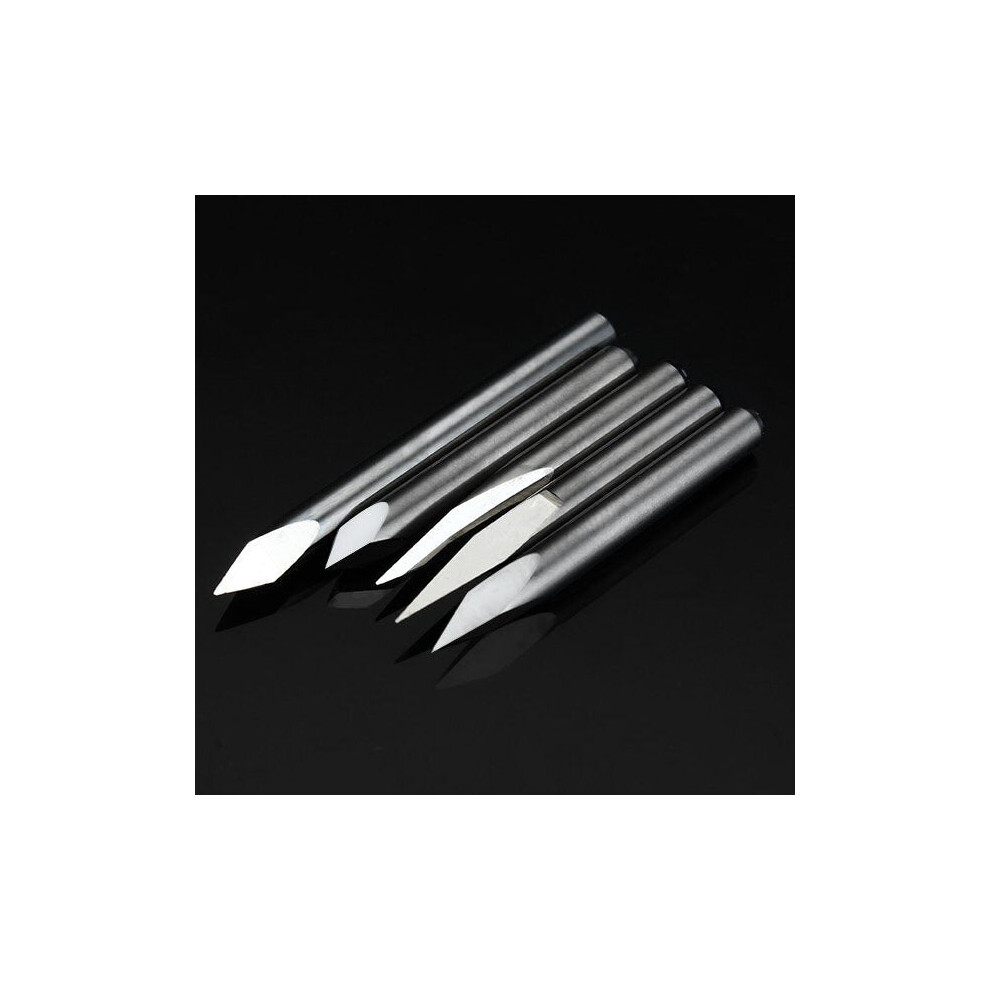 5pcs 3.175mm Shank 0.2mm 15/20/30/45/60 Degree Tungsten Steel Engraving Bits CNC Tool