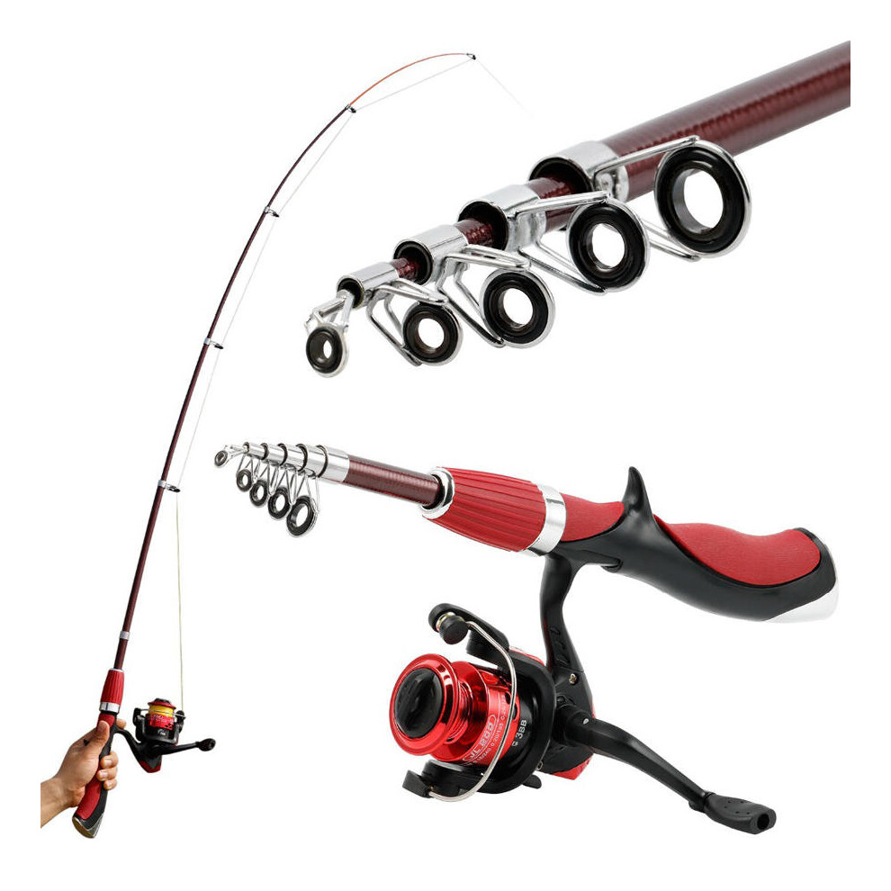 Carbon Fiber Rod Superhard Boat Ice Fly Lure Fishing Rod Reel Combo Fishing Tackle Set