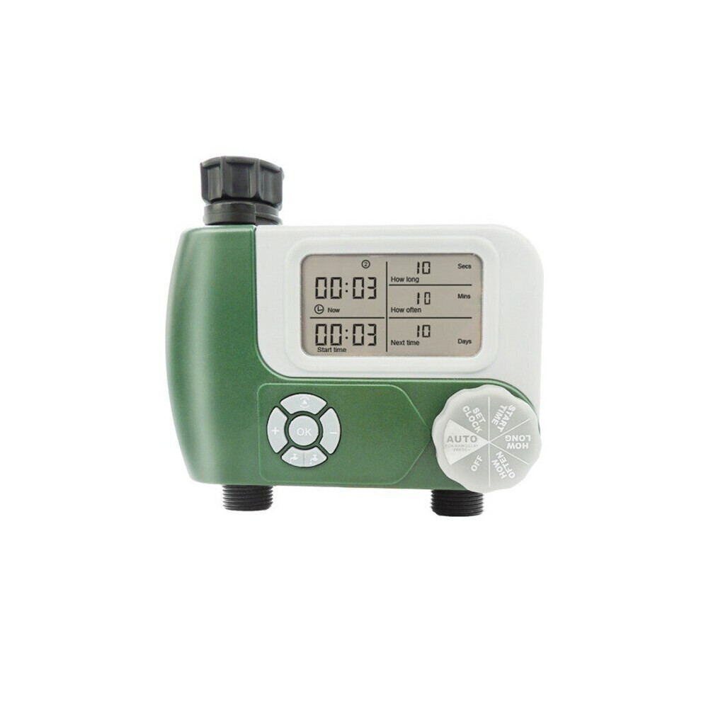 2 Outlets Programmable Hose Faucet Timer DIY Garden Irrigation Control Unit Electronic Digital LCD Irrigation Timer