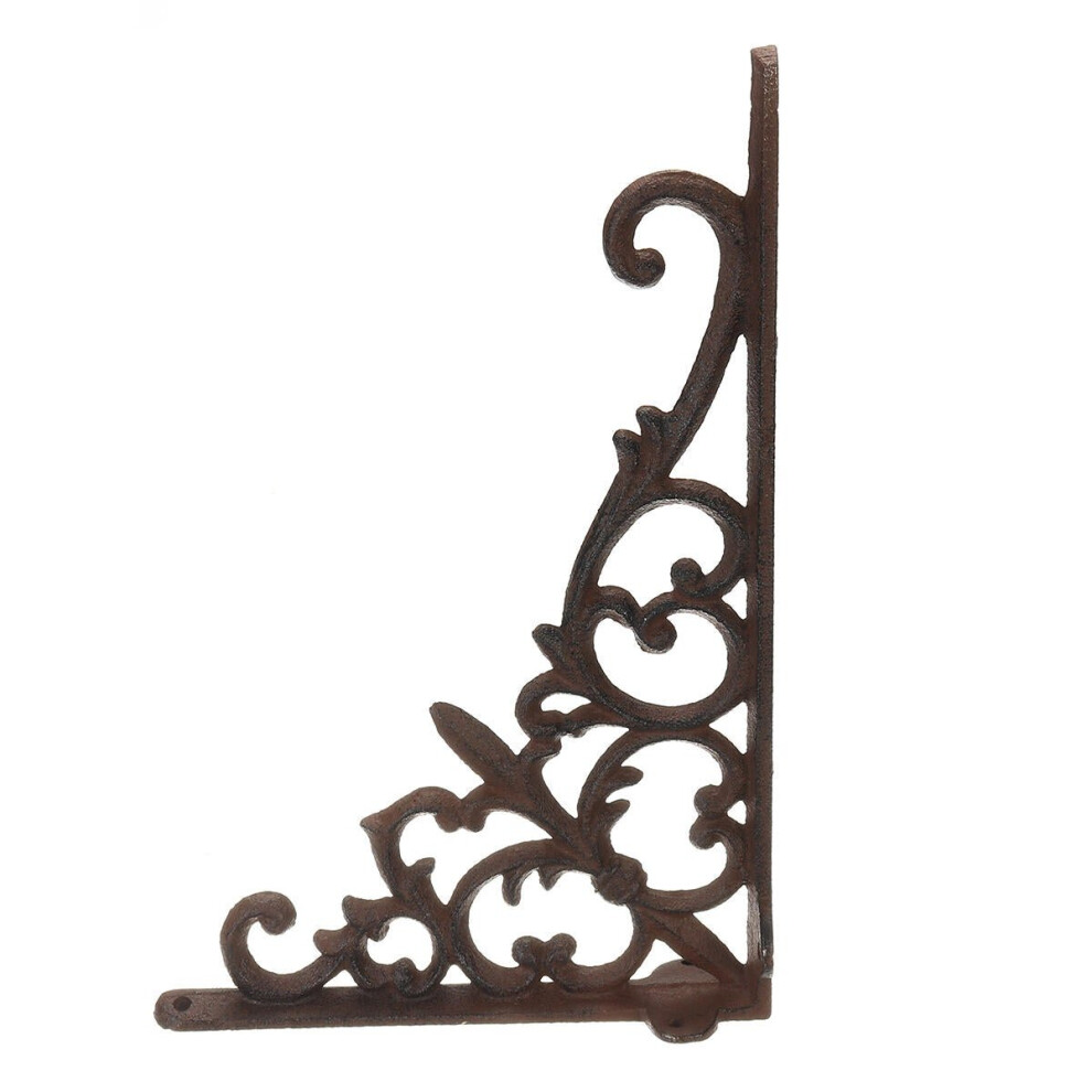 Retro Industrial Cast Iron Shelf Bracket Wall Mounted Supporter Garden