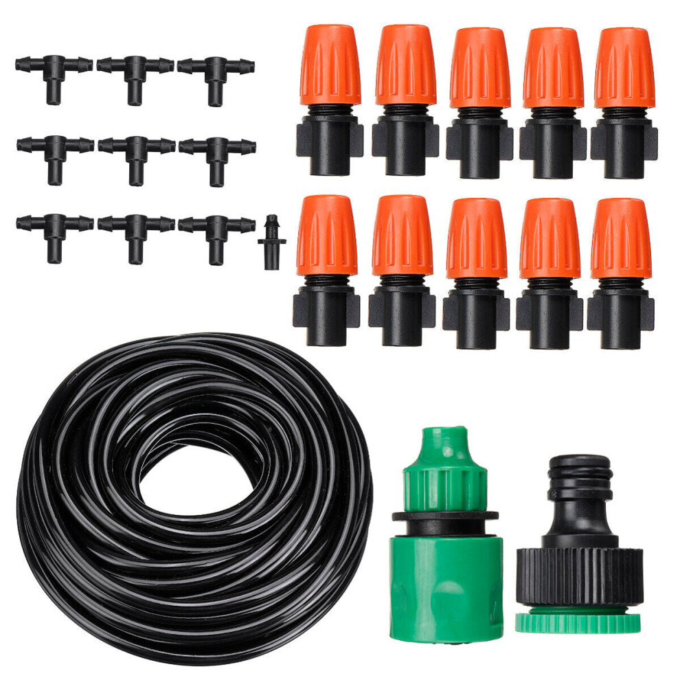 (10M 33pcs) 33/133/91/191Pcs Automatic Drip Irrigation Controller System Kit Micro Sprinkler Garden Watering
