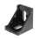 40x40mm Aluminium Black Angle Corner Joint Electrophoresis Right Angle Bracket 4Pcs 6