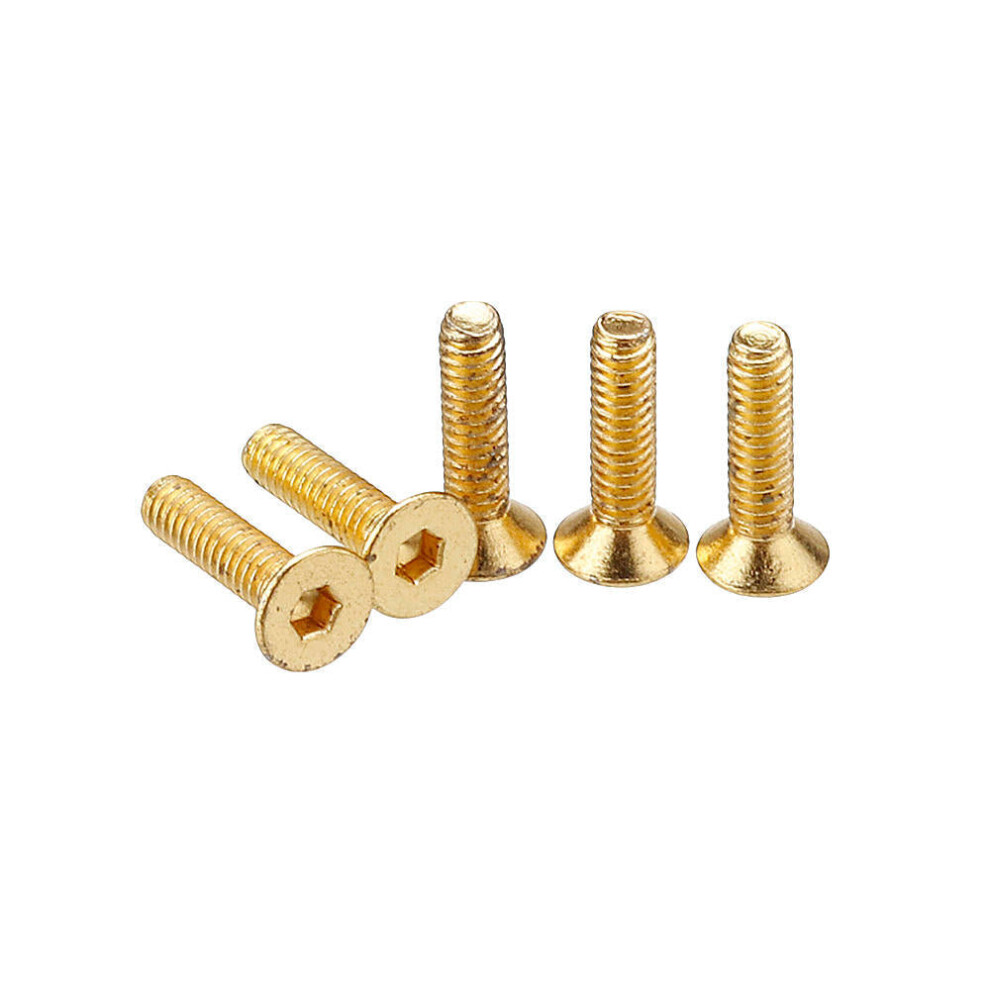 (14Mm) 50Pcs Titanium Plated M3 Hex Socket Flat Head Countersunk Screws Alloy Steel 12.9 Grade Screw Bolt 5-16Mm 6112212019924