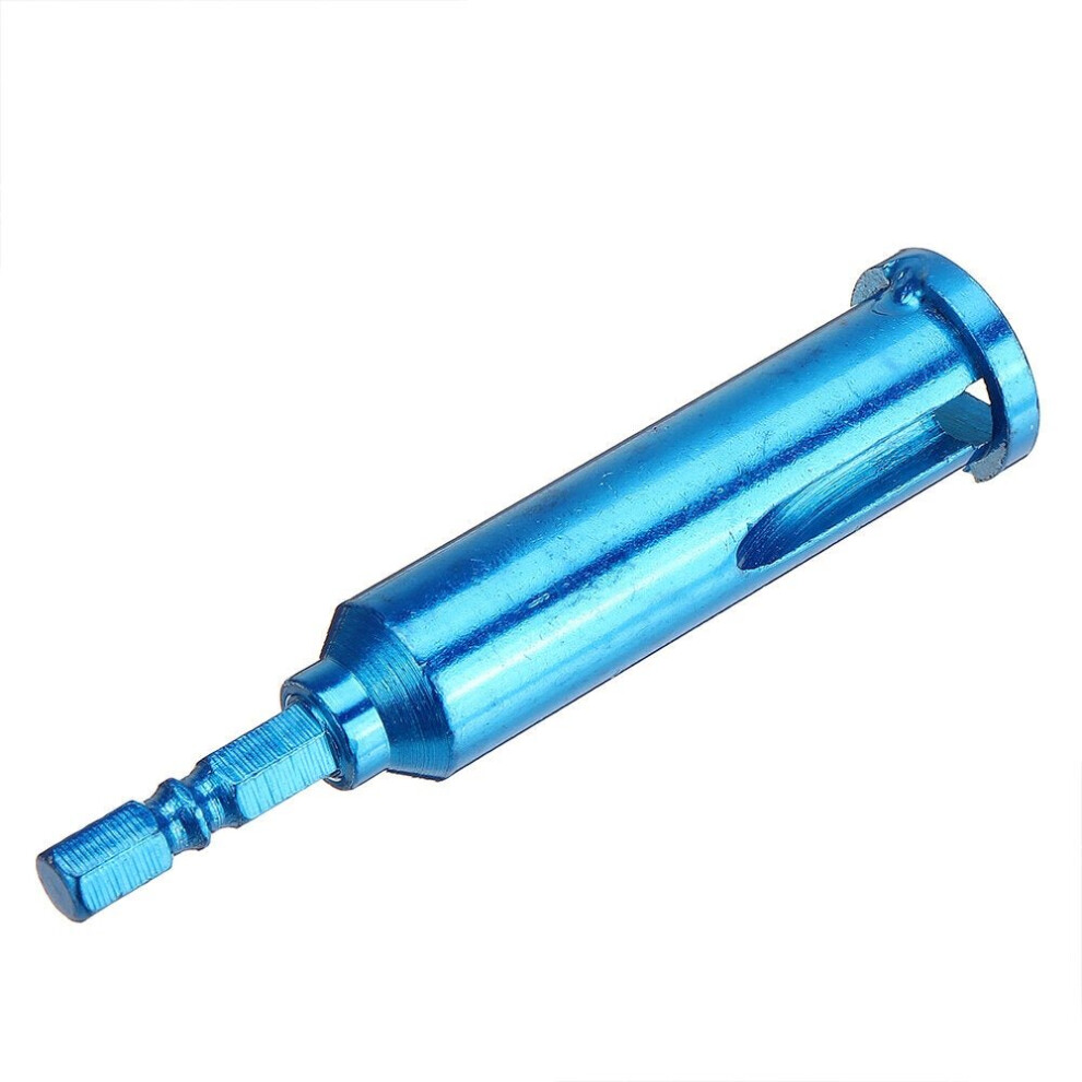 (Blue) Electrician General Parallel Hex Shank Quick Stripper Line Cable Peeling Automatic Wire Stripper Twisting Connector 3654659292773
