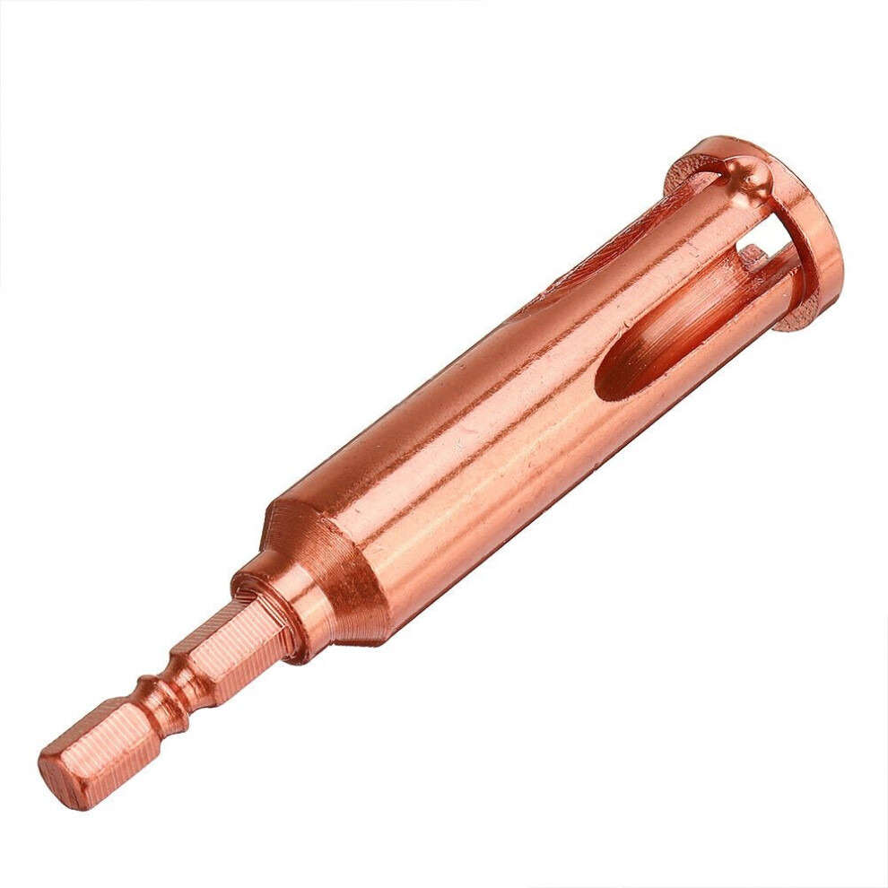 (Gold) Electrician General Parallel Hex Shank Quick Stripper Line Cable Peeling Automatic Wire Stripper Twisting Connector 3654659292780
