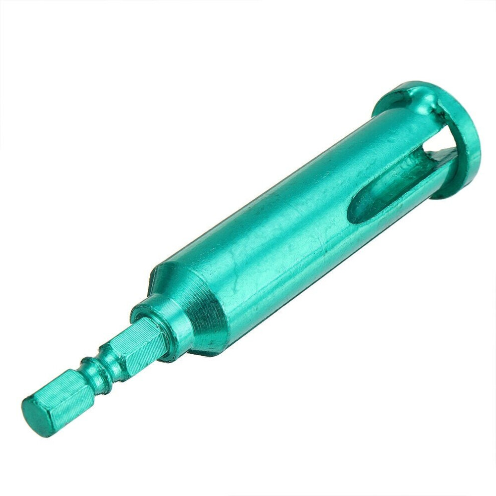 (Green) Electrician General Parallel Hex Shank Quick Stripper Line Cable Peeling Automatic Wire Stripper Twisting Connector