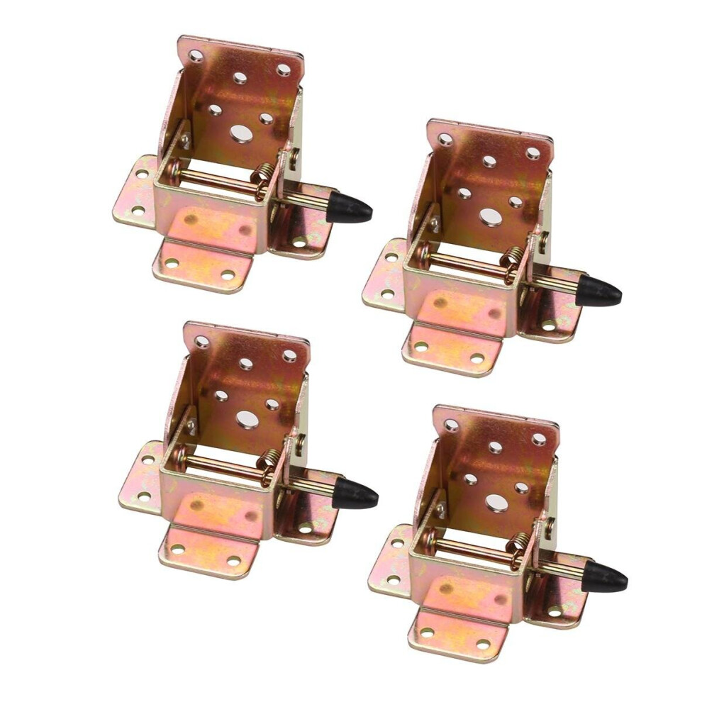 4Pcs Iron Locking Folding Table Chair Leg Brackets Self Lock Foldable Furniture Bracket 3654659372482