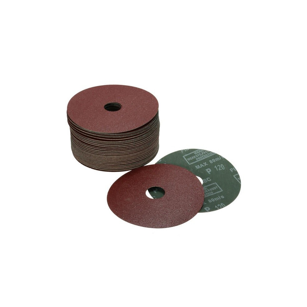 (120#) 50Pcs 115Mm Sanding Grinding Discs Wheels 24-120 Grit For Angle Grinder 3654659296375
