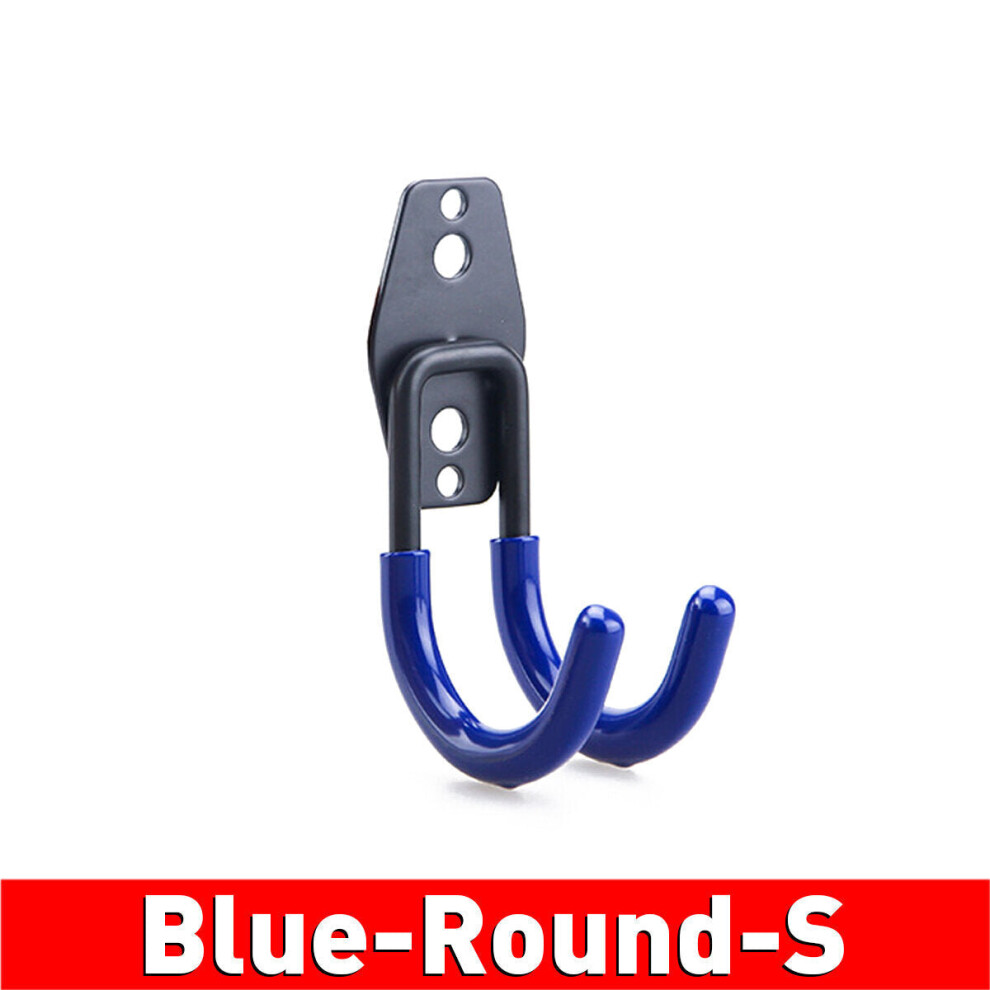 (Blue Round s) 9PCS Garage Storage Wall Mounted Hooks Utility Heavy Duty Hangers Hanging Bike