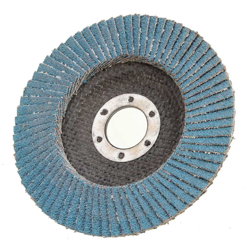 2pcs 115mm Flap Sanding Disc 60 Grit Angle Grinder Wheel Grinding Polishing Wheel