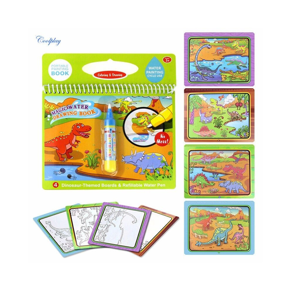 () Magic Water Painting Graffiti Book Reusable Color Animal Graphics Cognitive Education Paper Art Drawing Toy