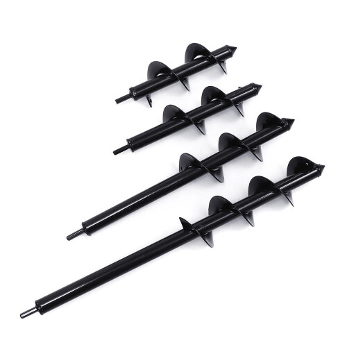 () 7.6x25/30/45/60cm Garden Auger Small Earth Planter Post Hole Digger Drill Bit 2