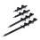 () 7.6x25/30/45/60cm Garden Auger Small Earth Planter Post Hole Digger Drill Bit 3