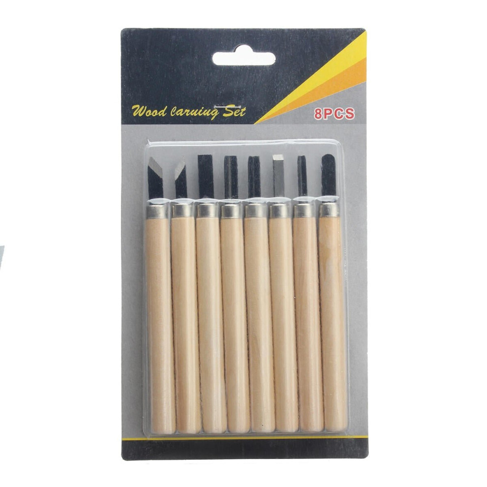 (8 PCS) 3/8/12pcs Wood Carving Chisels Cutter Craft Hand wood working Tools For Sculpture Engraving