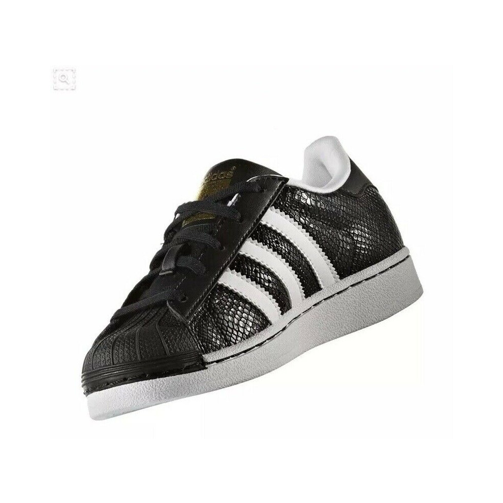 Adidas (Uk10k - Eu28 - Us10.5k) Originals Superstar Reptile Junior Trainers