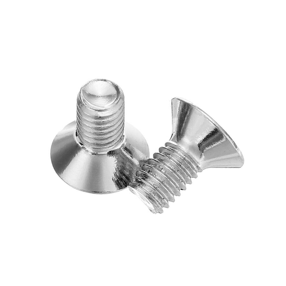 (6mm) M3ASH5 10pcs M3 Hex Countersunk Flat Head Screws Alloy Steel Titanium Plated 12.9 Grade