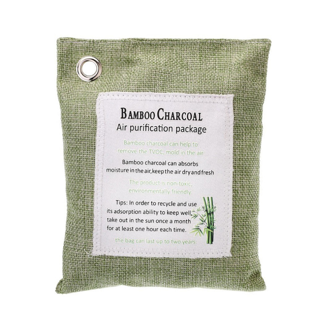 (Light Green) Bamboo Charcoal Bag 200g Pack 1