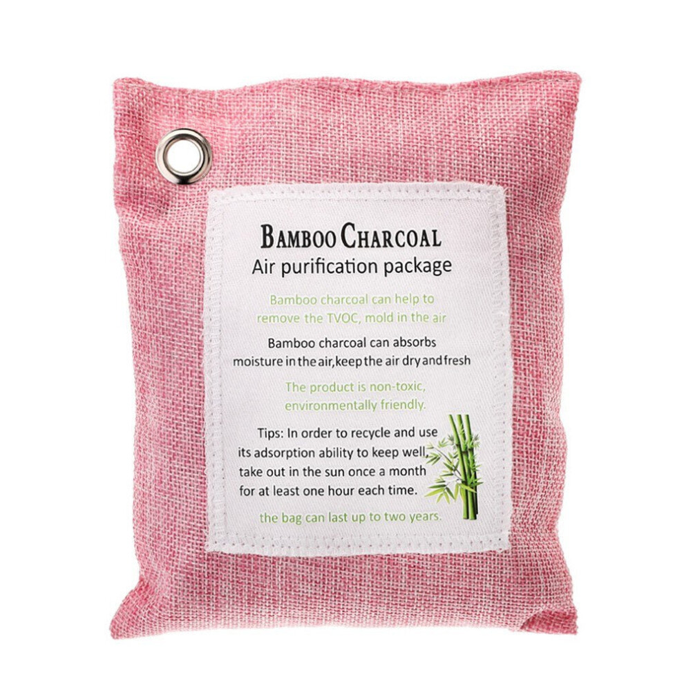 (Pink) Bamboo Charcoal Bag 200g Pack 1