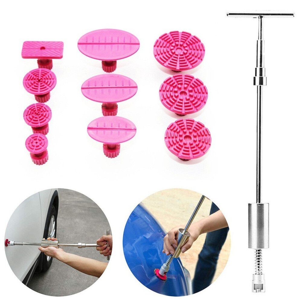 Paintless Dent Repair Puller Kit With 10Pcs Removal Pulling Tabs For Auto Body Hail Damage Remover 3654659225511