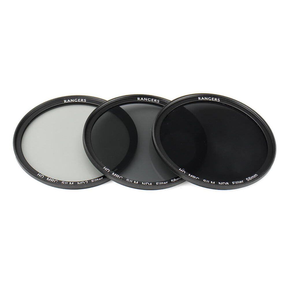 (62mm) ND2/4/8 49/52/55/58/62/67/72/77mm Lens Filter Kit Set for Canon for Nikon DSLR Camera