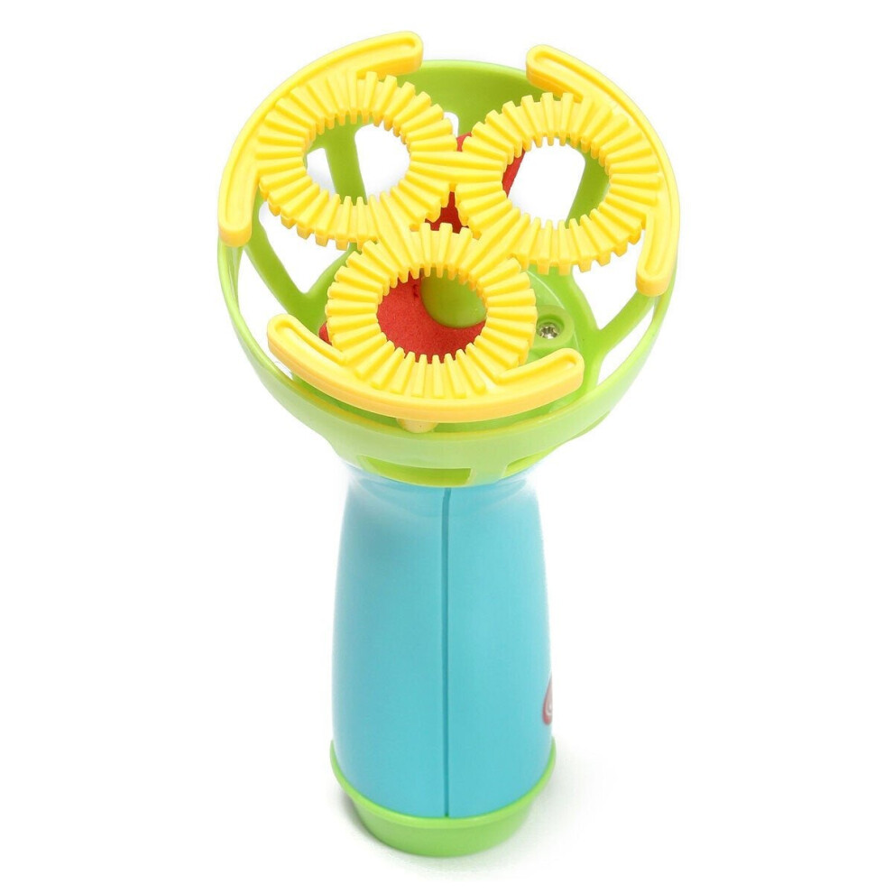 Electric Bubble Machine Fan Blowing Bubble Gun Kids Playing Game Toy