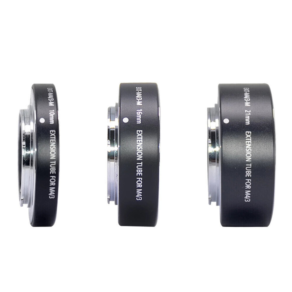 Metal Auto Focus Macro Extension Tube Ring for Panasonic for Olympus M4/3 M43 Mount G1 G3 GH4 GH5 GF3 GF5 GX1 EP1 EP2 EP3 Lens Adapter