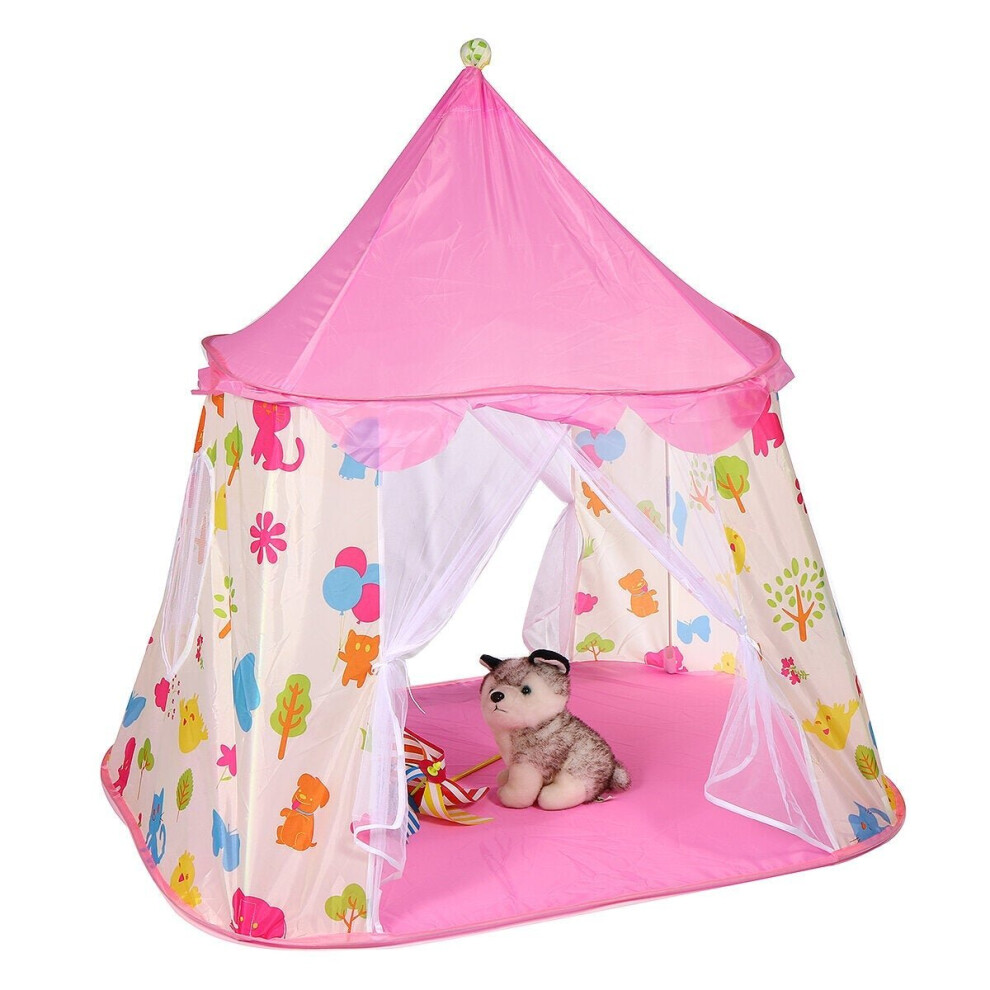 () Princess Castle Large Play Tent Kids Play House Portable Kids Tents for Girl Outdoor Indoor Tent