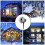 () LED Mini Night Light Snow Projector Lawn Greensward 6