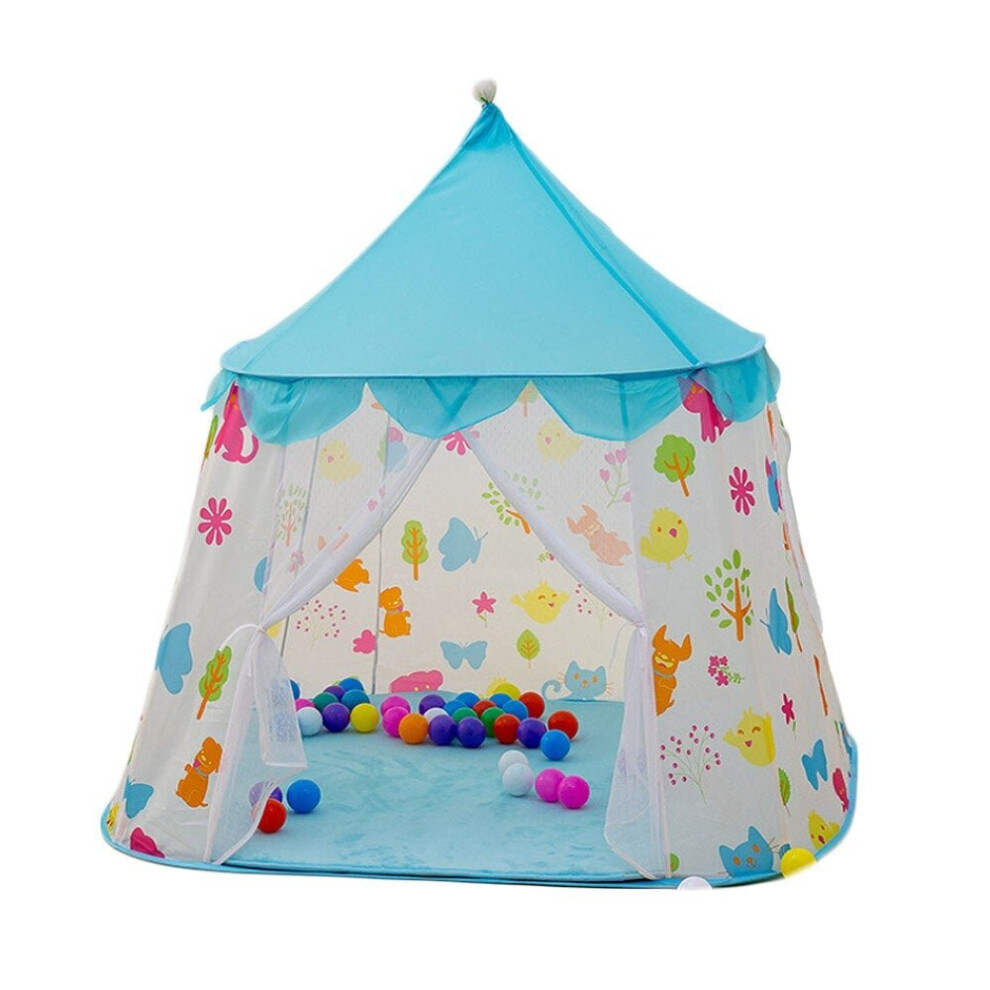 () Kid Princess Castle Tent Portable Folding Children's Tents Baby Outdoors Play House for Infant Indoors Room Toddler Game Tent-image-OPC-P97ZHBK-NEW
