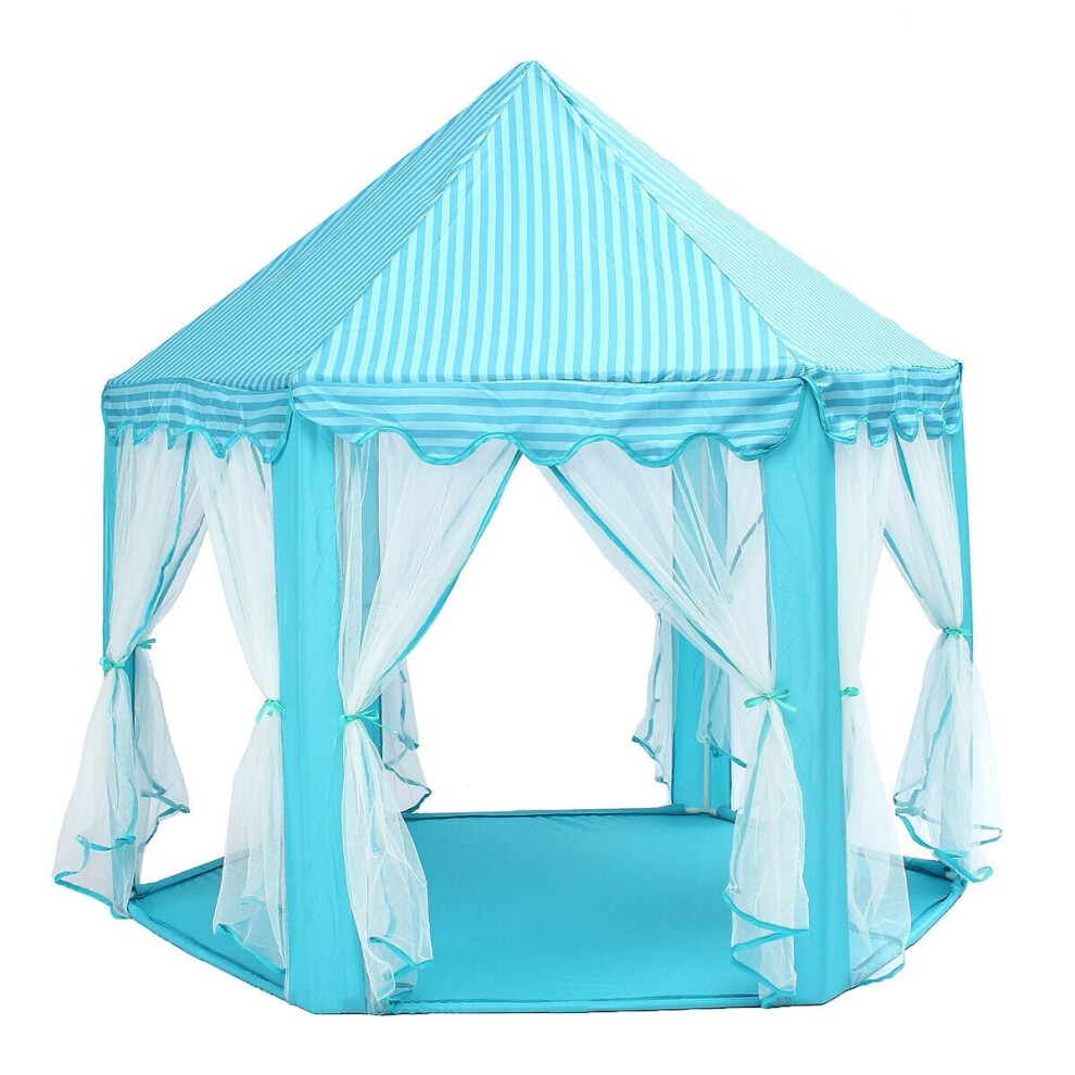 () Portable Princess Castle Play Tent Activity Fairy House Fun Toy 55.1x55.1x53.1 Inch